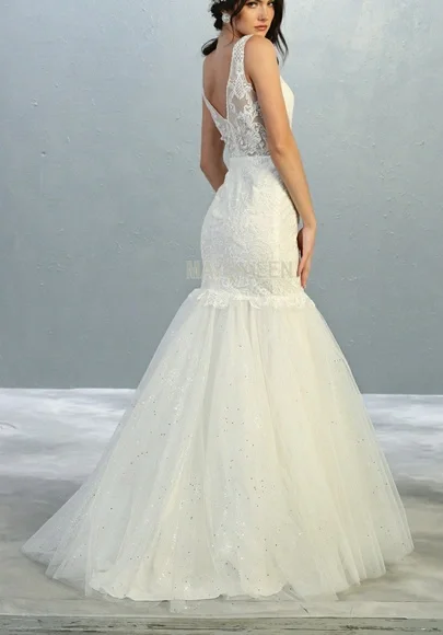 COPY - New mermaid formal wedding dress bridal gown - Picture 4 of 8